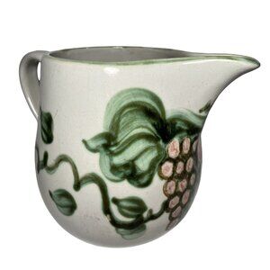 Garden Harvest Grape Stoneware Pottery Serving Pitcher Carafe John B Taylor READ